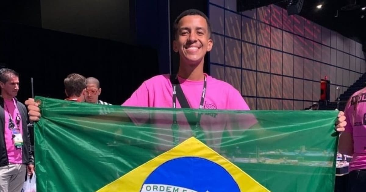 Estudante representa a Bahia em campeonato mundial de robótica nos Estados Unidos