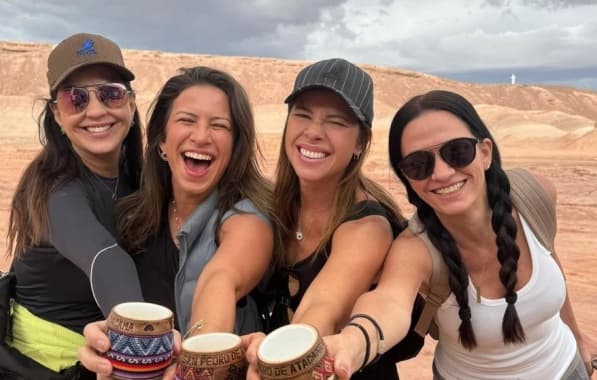 Camila Marinho viaja com amigas e explora desertos na América do Sul: “Um sonho”