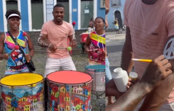Turistando em Salvador, Davi Brito publica vídeo passeando pelo Pelourinho