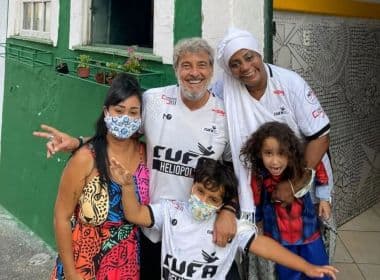 Alexandre Borges visita Salvador e realiza ação solidária 