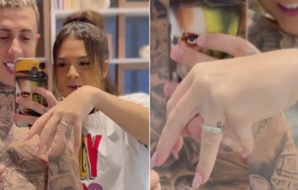 Atriz Mel Maia faz tatuagem em homenagem ao namorado MC Daniel