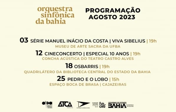 OSBA anuncia programação de agosto com apresentação gratuita