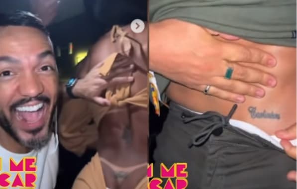 VÍDEO: Famosos exibem tatuagens íntimas que fizeram para companheiros