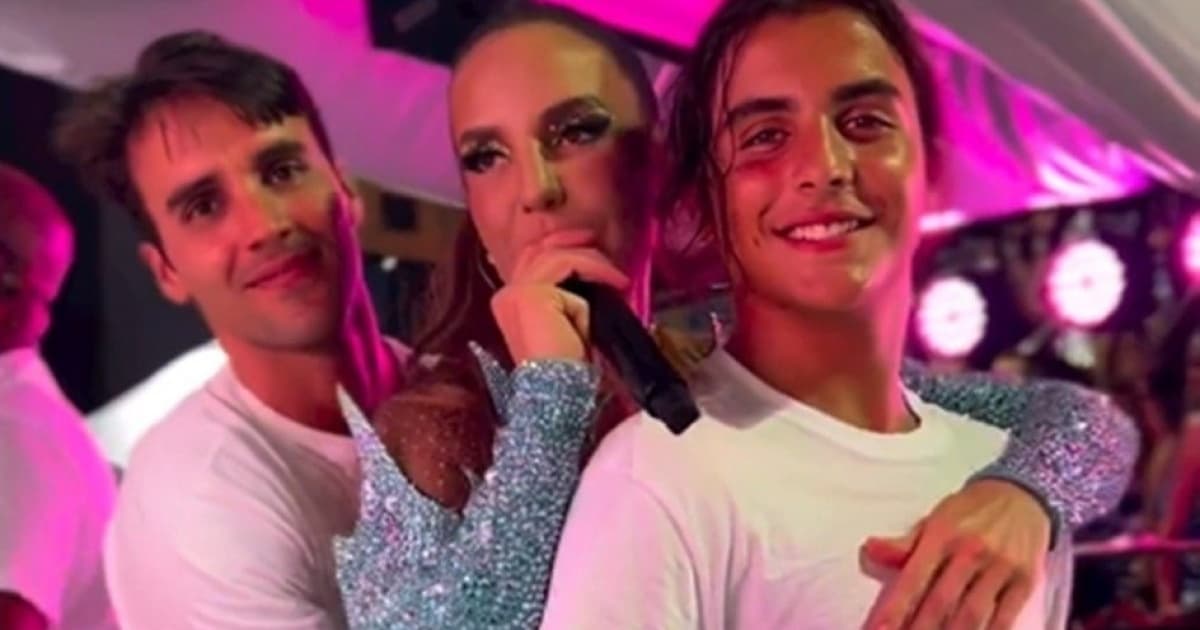 Cinco momentos em que Ivete "babou" o filho Marcelo Cady, que completa 14 anos nesta segunda