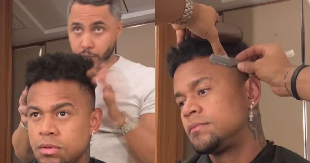 Léo Santana mostra novo cabelo nas redes sociais