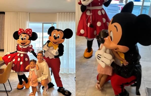 VÍDEO: Lore Improta surpreende Liz com visita do Mickey e encanta web