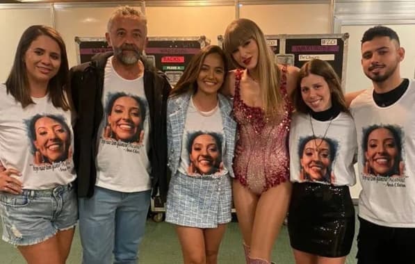 Taylor Swift recebe família de fã morta em show em última apresentação no Brasil