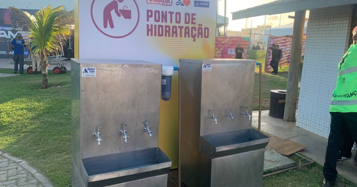 Virada Salvador conta com bebedouros gratuitos espalhados pela Arena