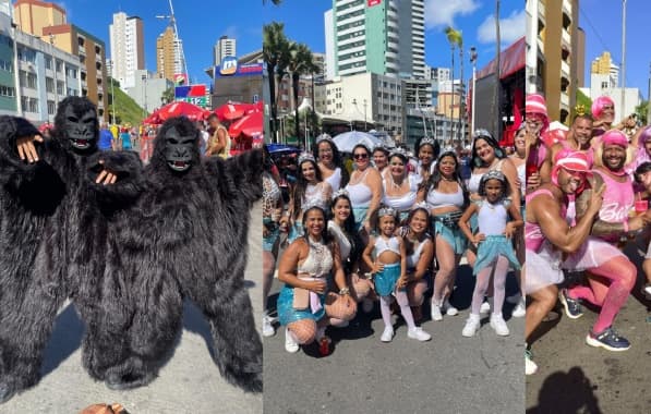 Gorilas, sereias e Barbies invadem a avenida durante Furdunço neste domingo