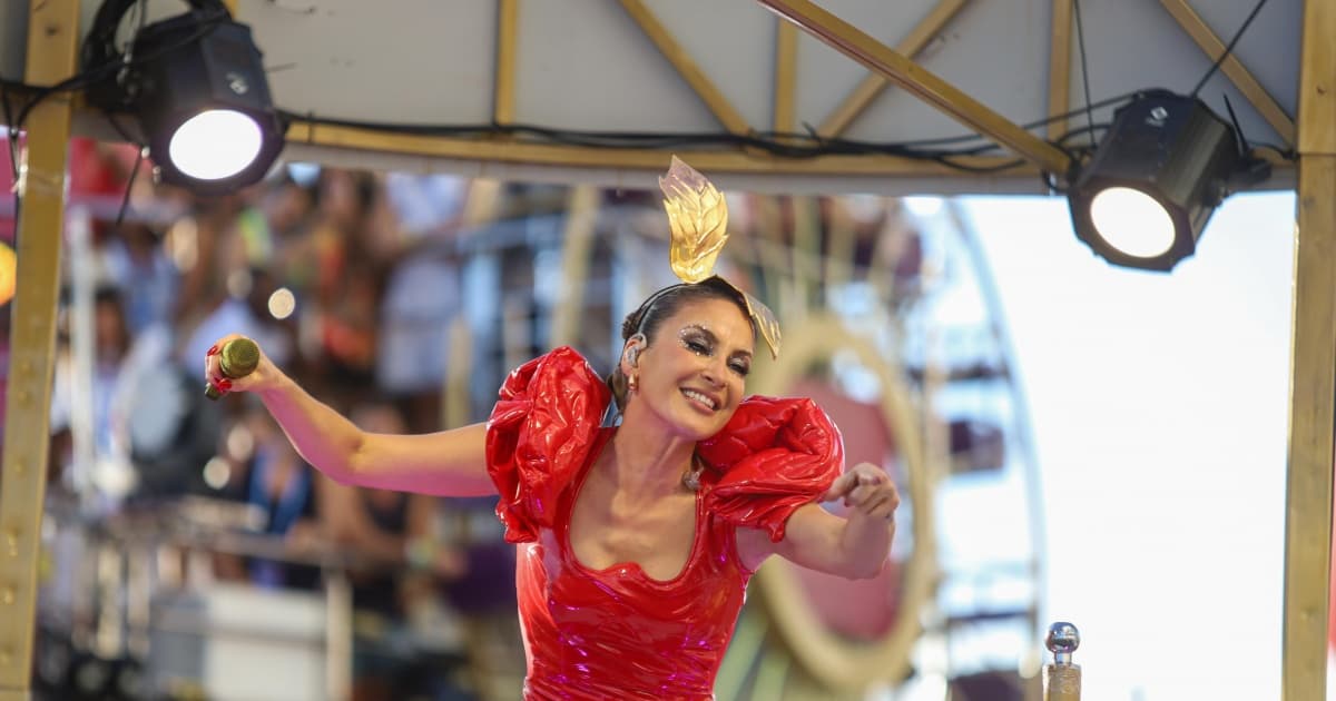 Cláudia Leitte no Largadinho na terça de Carnaval em 2024