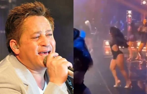 VÍDEO: Em show de Leonardo, roupas de bailarinas causa polêmica