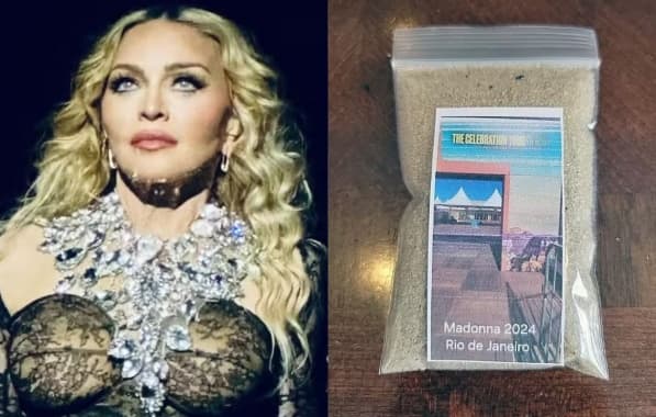 Areia de Copacabana é vendida a 8 dólares na internet como brinde do show de Madonna