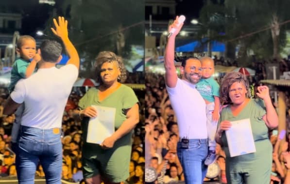 Novo herdeiro? Pablo é surpreendido por fã com certidão de nascimento durante show em Jaguaquara; entenda