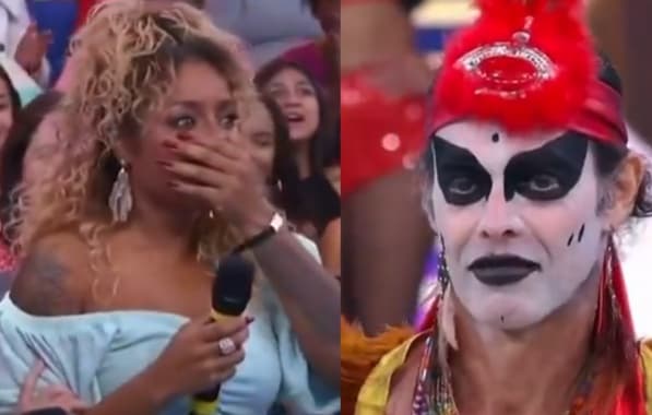 VÍDEO: Cariucha comete gafe e "mata" Ney Matogrosso durante ao vivo no SBT