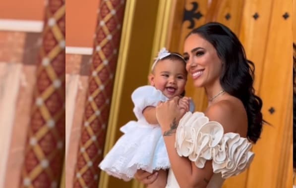 Bruna Biancardi e Neymar compartilham detalhes do batizado da filha; veja fotos 