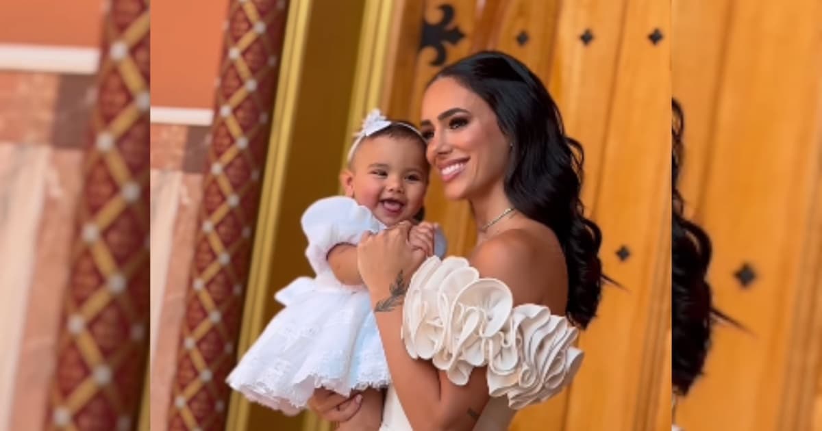 Bruna Biancardi e Neymar compartilham detalhes do batizado da filha; veja fotos 