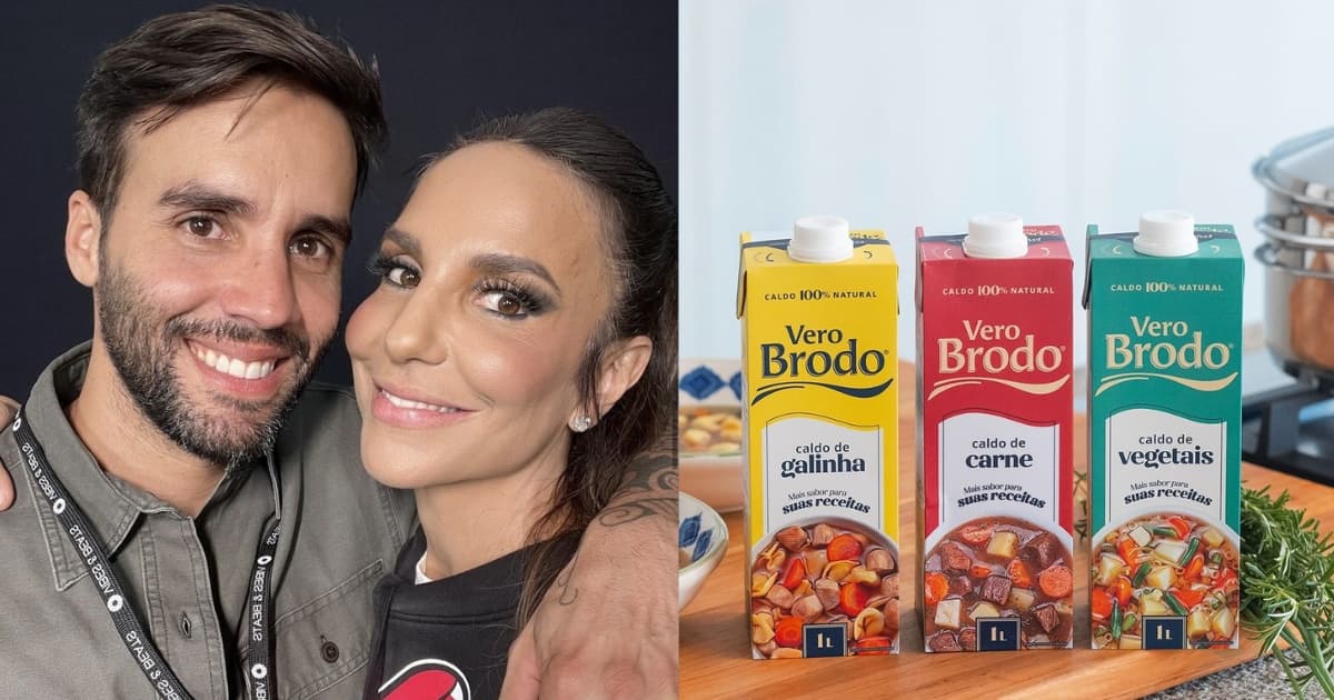 Nome italiano, produto brasileiro: Ivete Sangalo e Daniel Cady investem em marca de caldos naturais que custam R$ 18,90