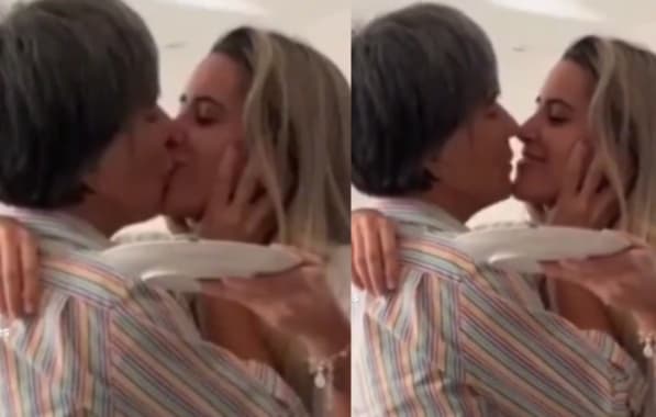 VÍDEO: Glória Pires é criticada nas redes sociais após beijar filha na boca