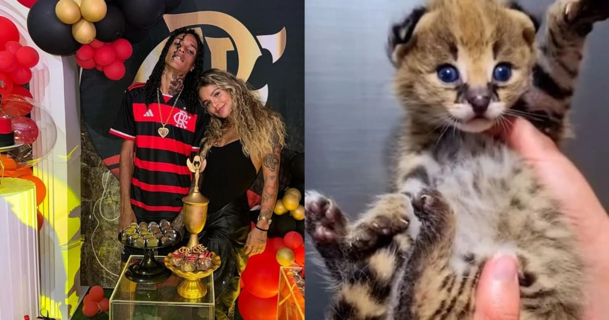 Rapper Oruam presenteia namorada com gato avaliado em R$ 120 mil