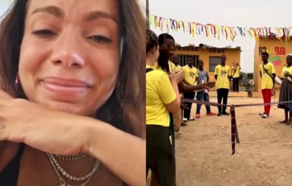 VÍDEO: Anitta chora ao ver escola que ajudou a construir na África 