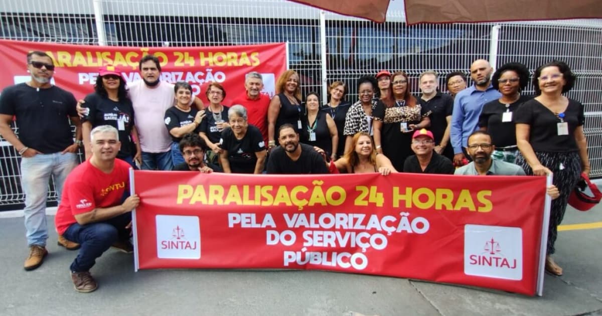 Servidores auxiliares da Justiça fazem nova paralisação de 24 horas esta semana