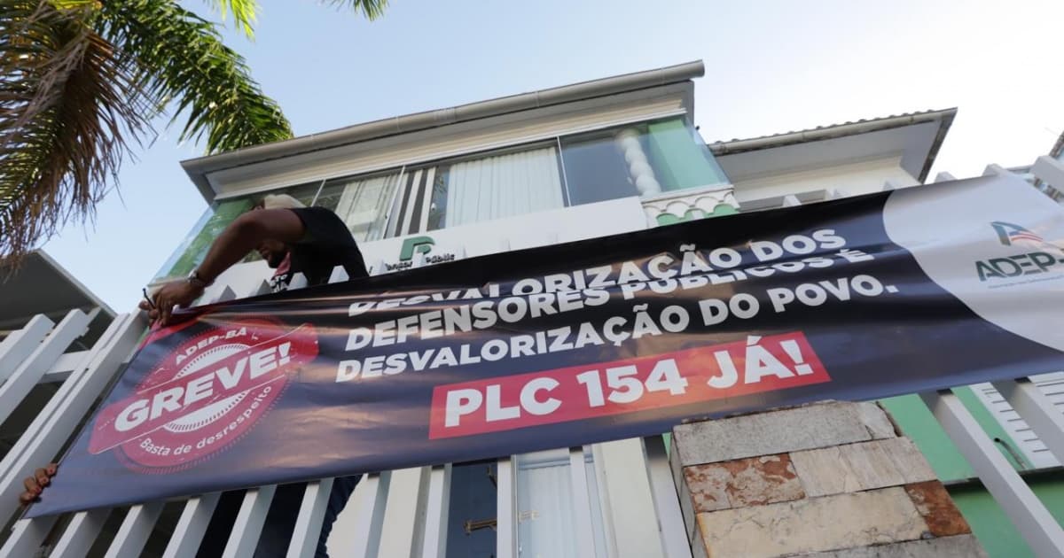 Em greve há mais de 20 dias, defensores públicos programam mobilização na Governadoria