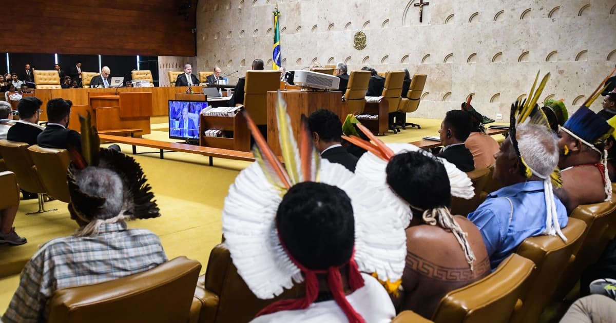 sessão sobre marco temporal no stf