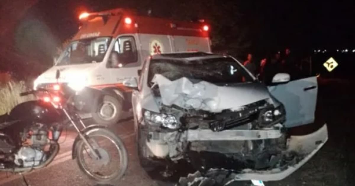 Santaluz: Motociclista morre após batida com carro na BA 120