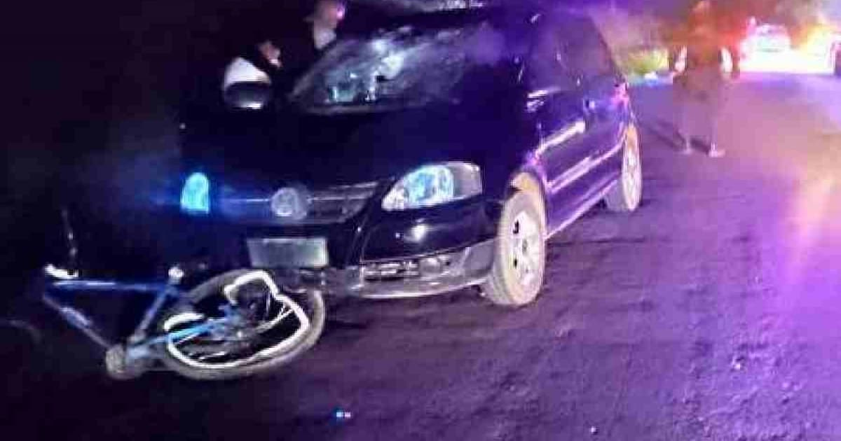 Colisão entre carro e bicicleta em Barra do Choça