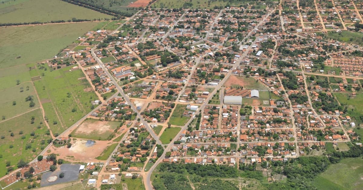 Imagem aérea da cidade de Poções-BA