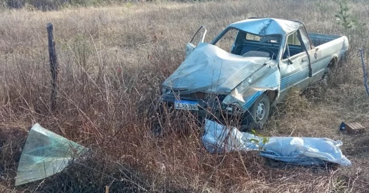 Capotamento no Sudoeste baiano deixa casal morto e mais 4 feridos 