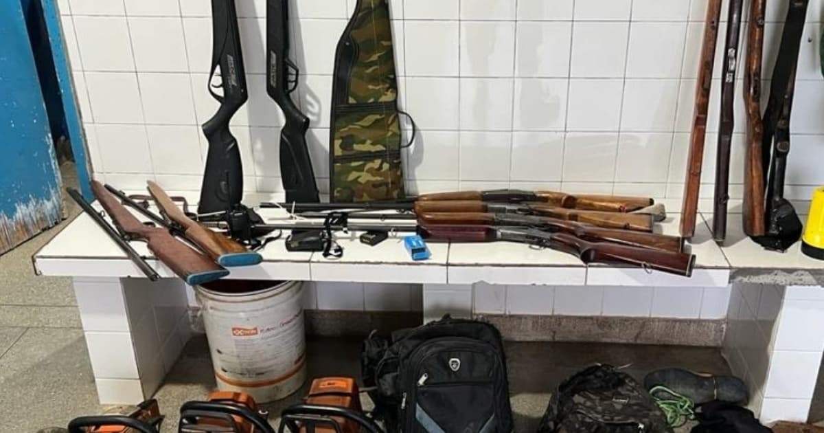 PM desarticula grupo de caçadores e apreende 12 armas no Oeste baiano