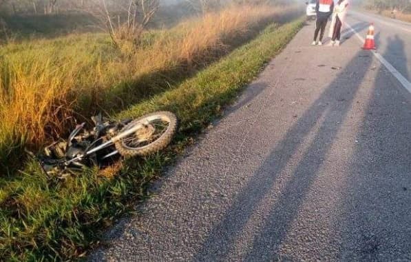 Motociclista morre em batida com carro em trecho da BR-116 de Vitória da Conquista
