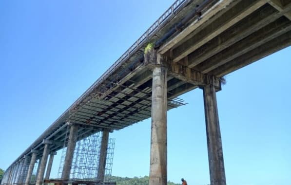  Em recuperação estrutural Ponte do Funil segue interditada parcialmente até 25 de agosto 