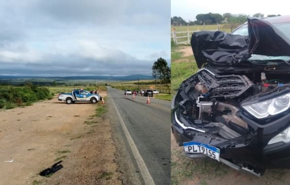 Carona de motocicleta morre em colisão com carro na Bahia