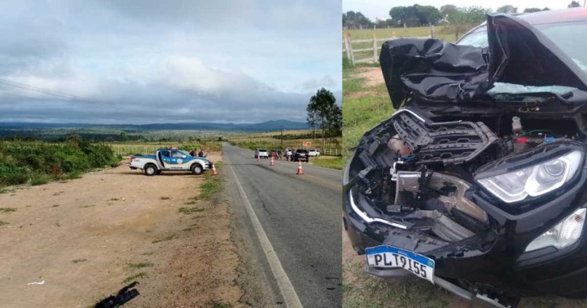 Carona de motocicleta morre em colisão com carro na Bahia