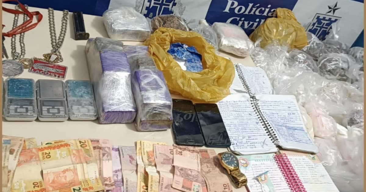 PM apreende mais de 1,5 mil porções de drogas em Nazaré