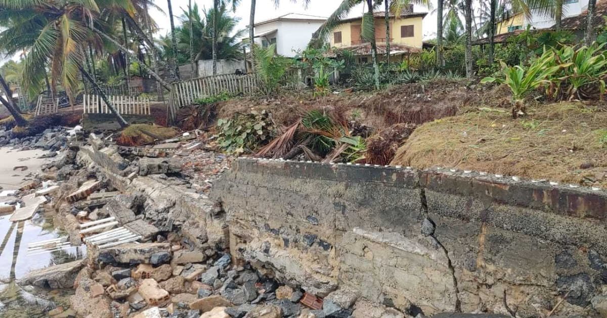 Prefeitura baiana decreta emergência após estragos causados por avanço do mar 