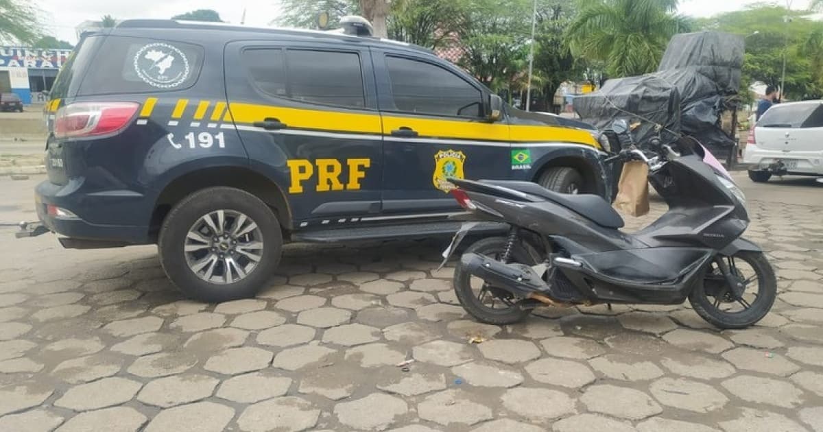 PRF apreende moto adulterada na BR-116 