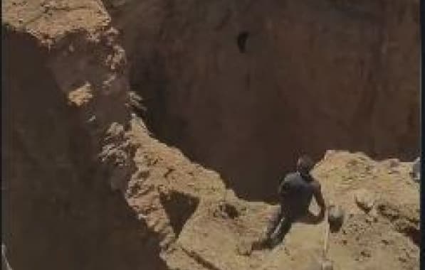 Deslizamento de terra em zona de garimpo de ouro deixa um desaparecido e três feridos no interior baiano 