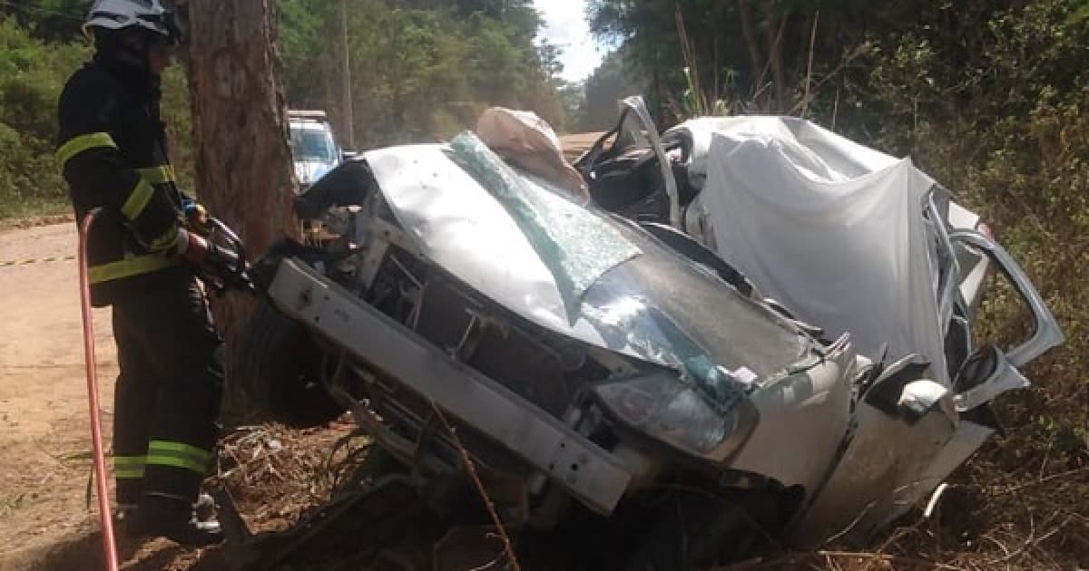 Jovem morre após carro bater em árvore às margens de rodovia no Sudoeste baiano 