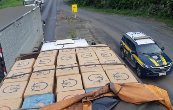 Motorista é preso no Sul baiano ao transportar 425 mil maços de cigarros contrabandeados 