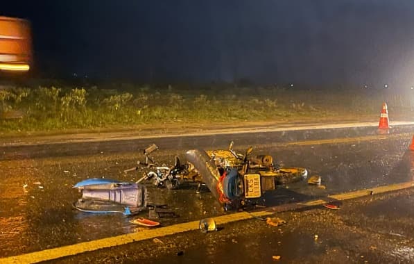 Idoso morre em batida de moto com caminhão em trecho da BR-116 do Vale do Jiquiriçá