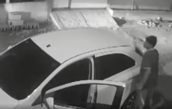 VÍDEO: Carro de vereador é roubado em frente de casa; edil chegava com compras quando crime ocorreu 