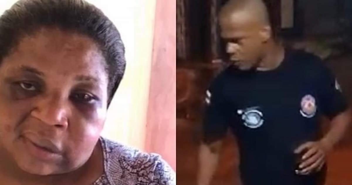 VÍDEO: Mulher agredida por PM no interior baiano aparece com rosto inchado 