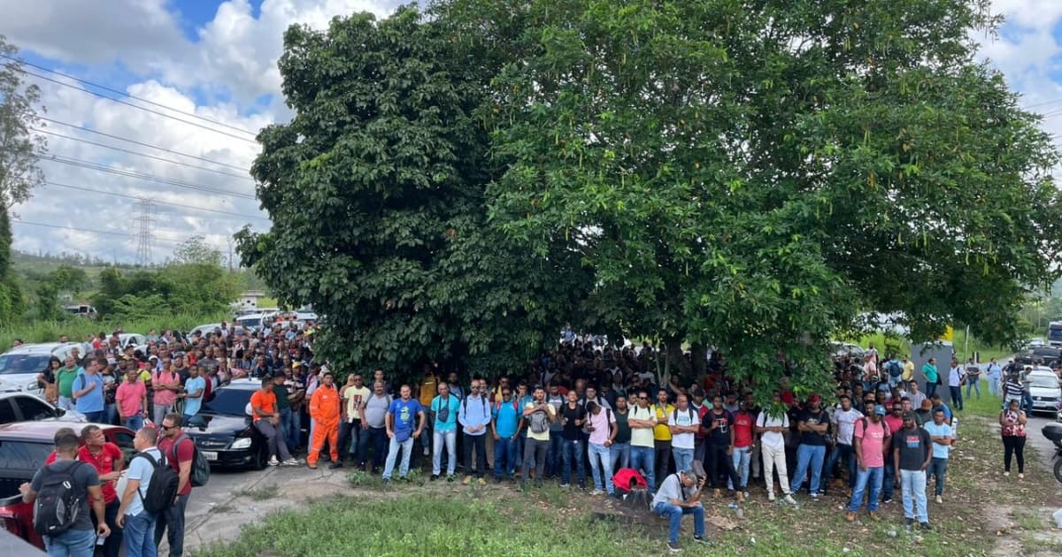 Mais de mil funcionários da Acelem aderem à paralisação na Refinaria de Mataripe 