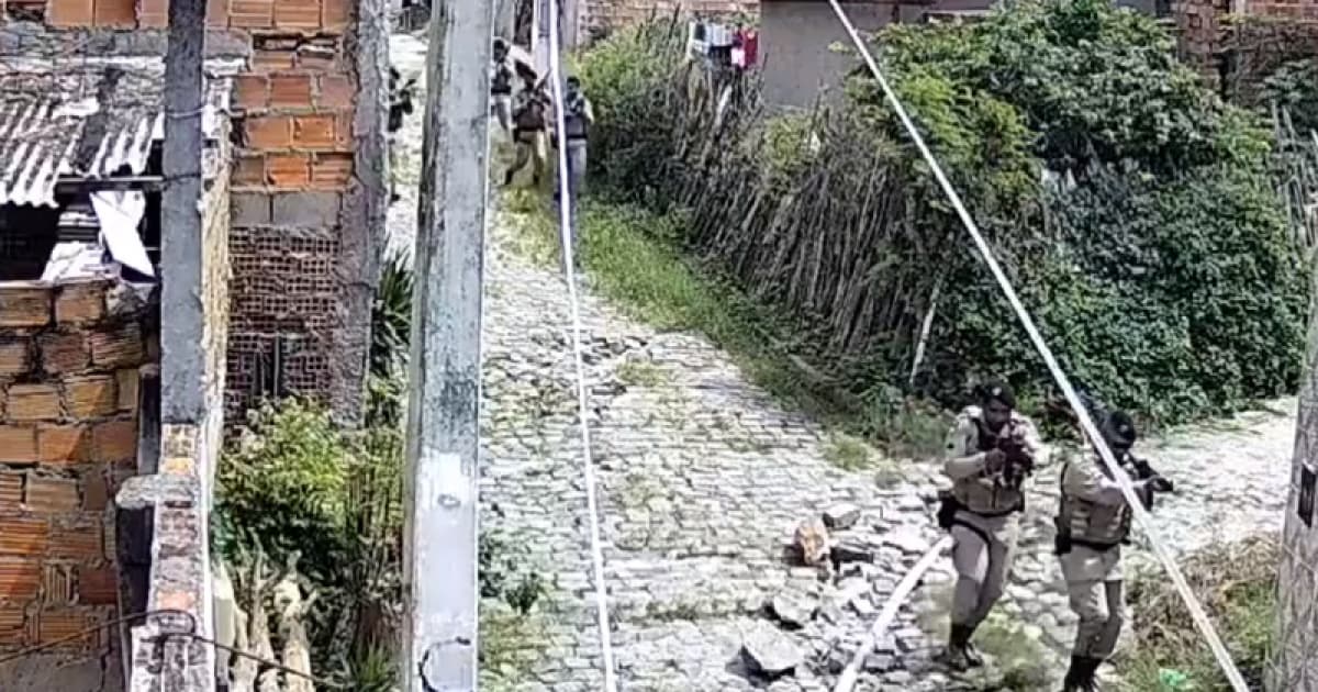 VÍDEO: PM realiza buscas para encontrar suspeitos de matar policial militar em Feira de Santana