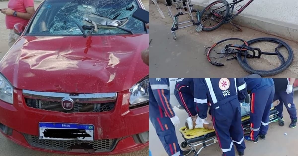 Ciclista é atropelado em trecho de rodovia no Norte baiano