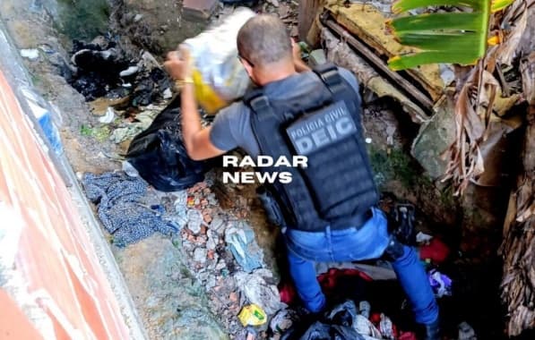 Operação policial apreende R$ 500 mil em drogas em Eunápolis