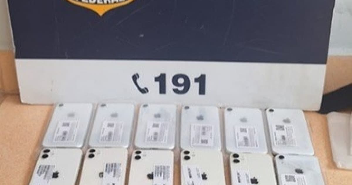 PRF apreende Iphones importados de forma irregular no interior da Bahia